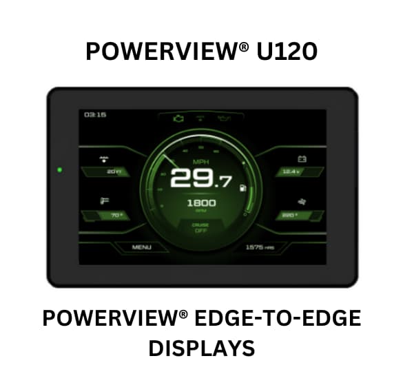  Sleek PowerView U120 edge-to-edge displays with vibrant colors, perfect for an immersive and engaging visual experience